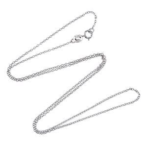 Vintage HO Sterling Silver 925 Cable Chain Necklace 19"